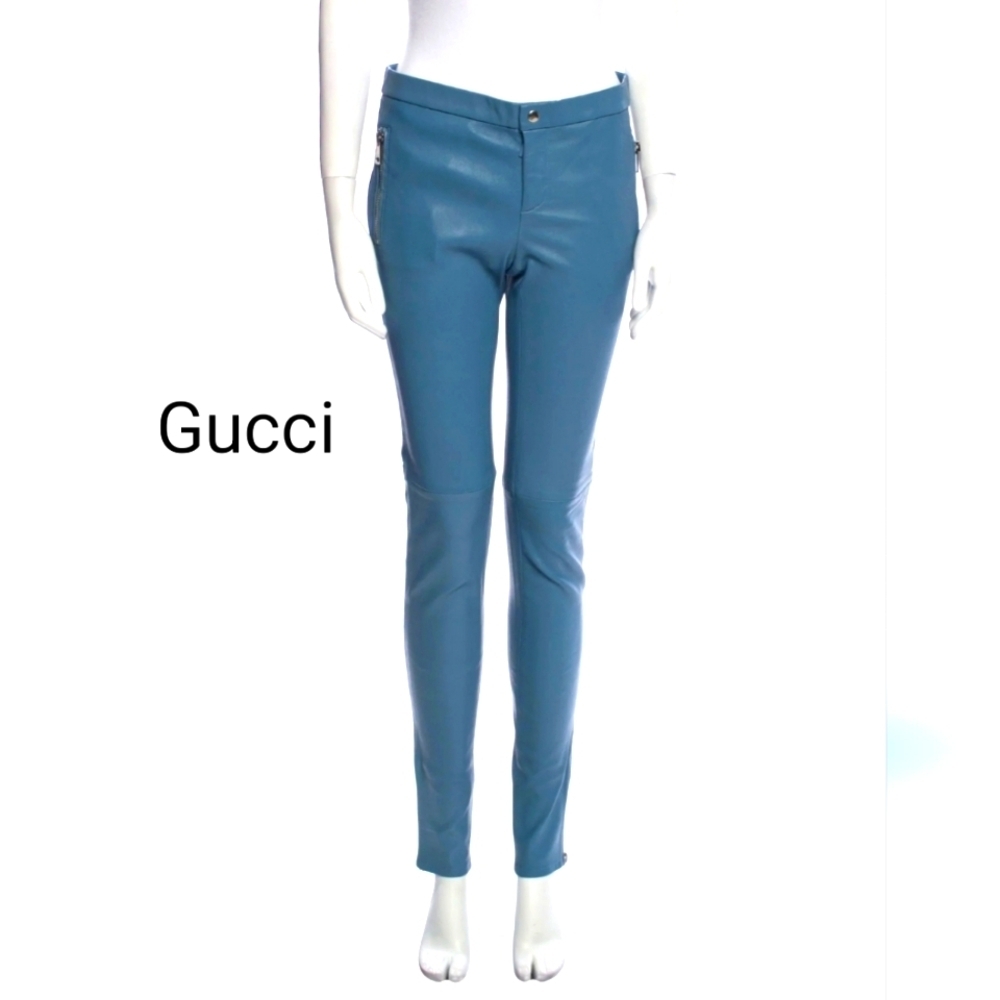 💙Gucci leather trousers